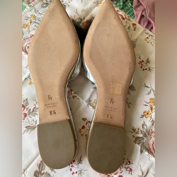 Frances Valentine Pauline Silver flats 8.5 - Picture 7 of 11